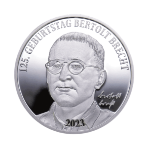 125. Geburtstag Bertolt Brecht Silber
